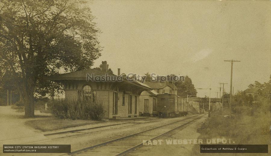 Postcard: East Webster Depot